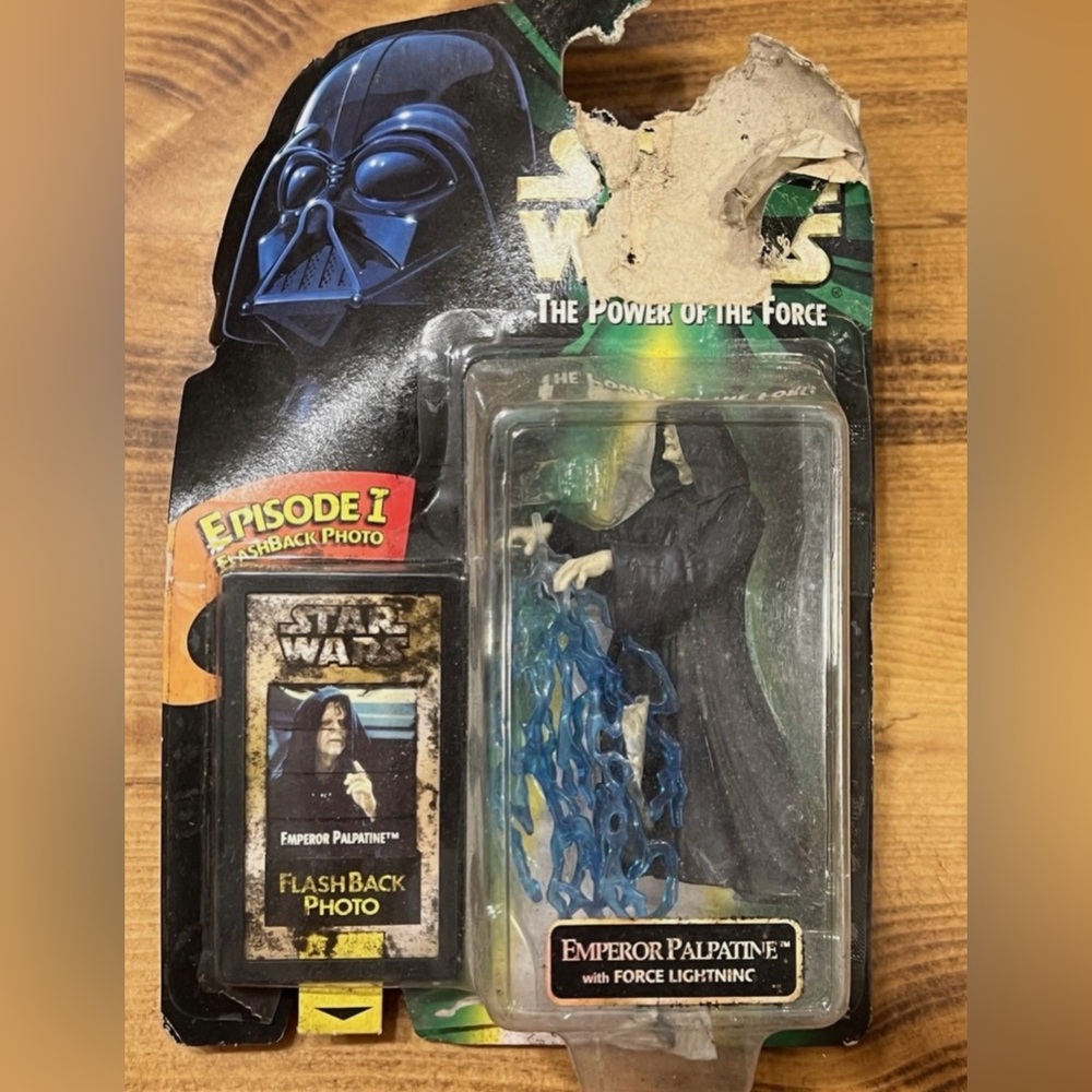 Star Wars POTF Emperor Palpatine Action Figure Force Lightning Power Of Forc